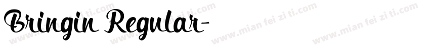 Bringin Regular字体转换